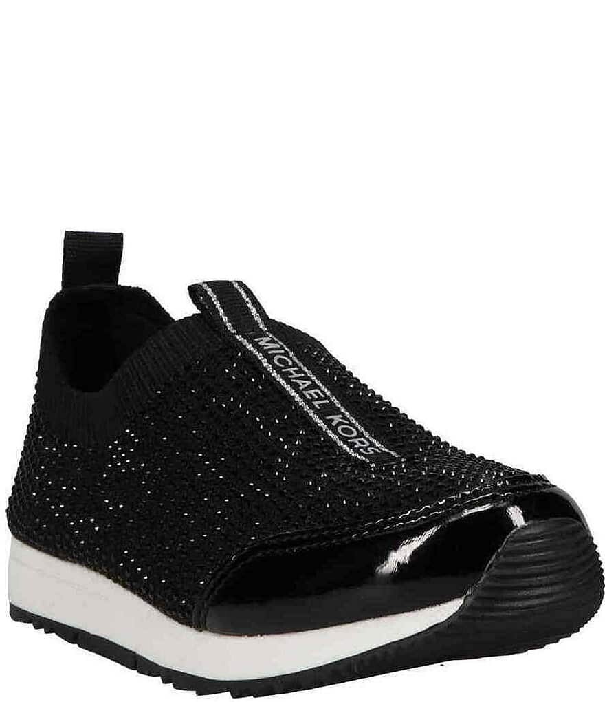 

Кроссовки-слипоны Michael Kors Girls' Allie Sock Crystal (Молодежные), черный