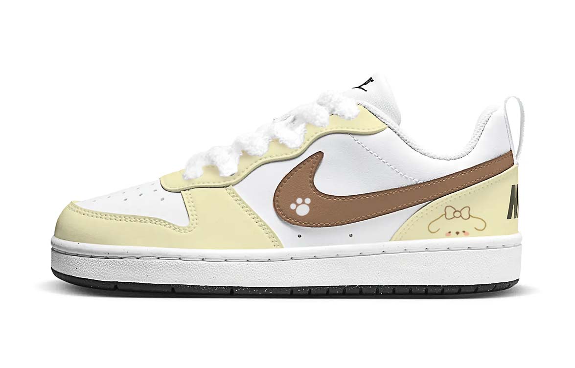 

Nike Кроссовки для скейтбординга Court Borough Butter Pudding Low top Kids' Custard Dark Brown Unisex