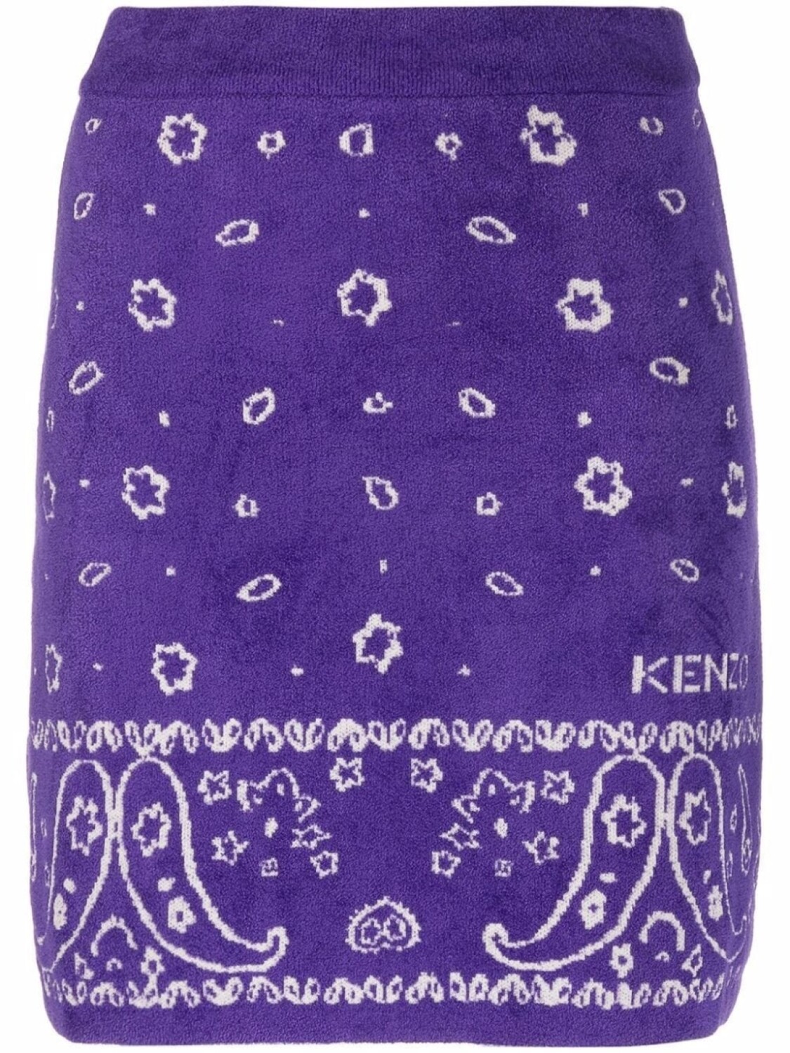 

Kenzo юбка А-силуэта с принтом пейсли, фиолетовый