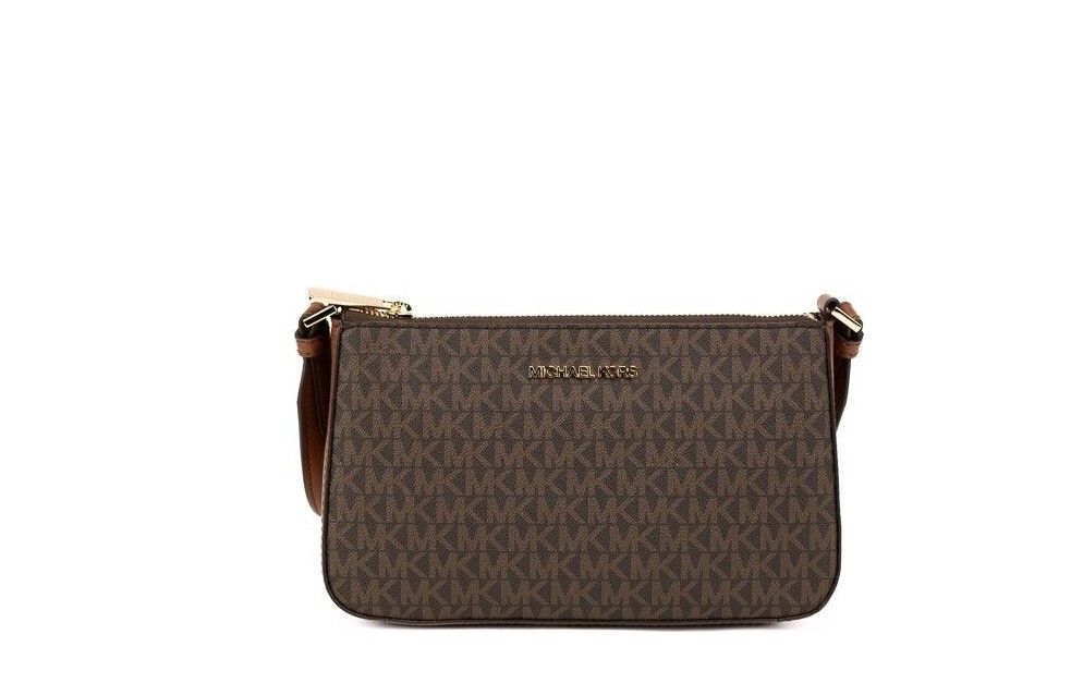 

Jet Set Travel Маленькая коричневая сумка-кошелек с креплением через плечо Michael Kors