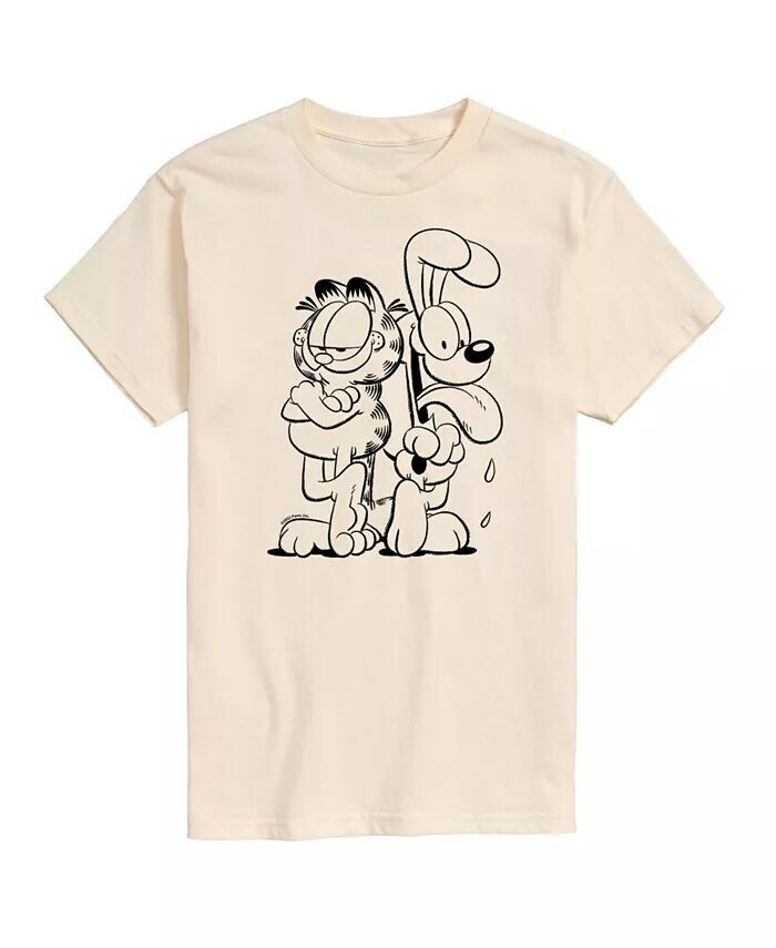 

Мужская футболка с короткими рукавами Hybrid Apparel Garfield and Odie AIRWAVES, бежевый