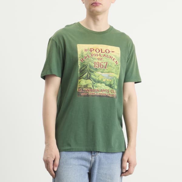 Футболка художественного клуба Polo Ralph Lauren, grass зеленый — фото 2
