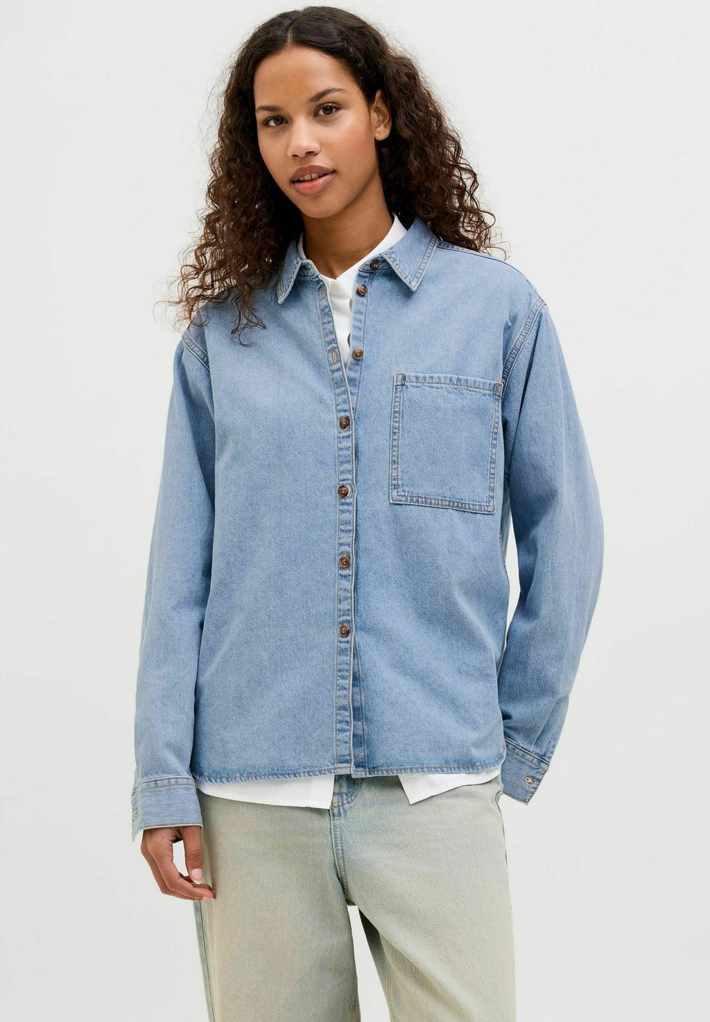

Повседневная рубашка JJXX, цвет Light Blue Denim