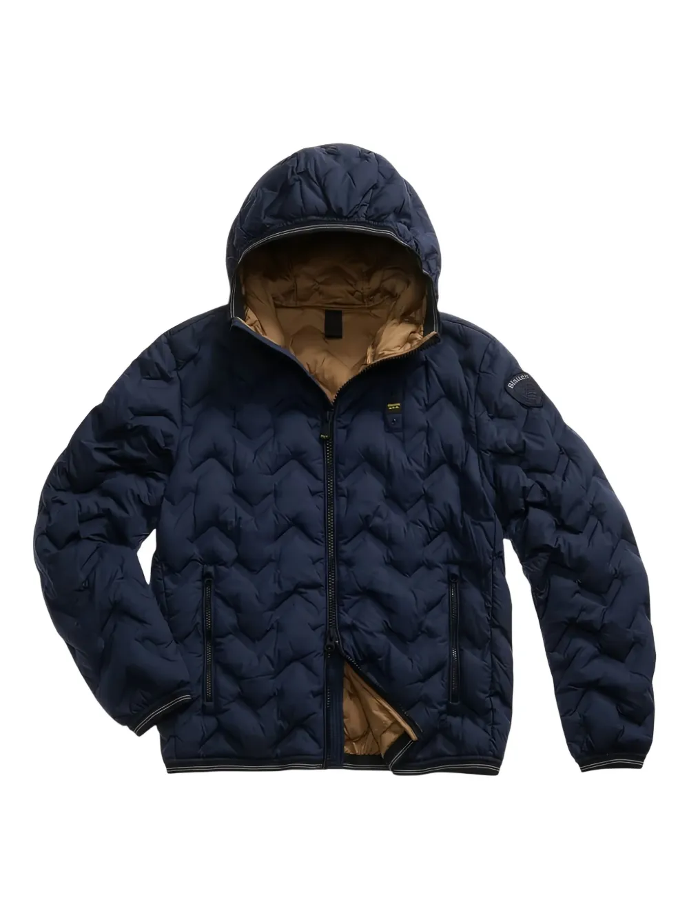 

Стеганая куртка с капюшоном Blauer, синий