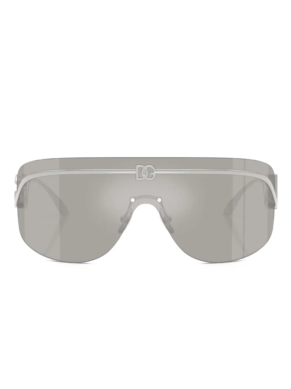 

Солнцезащитные очки с логотипом Dolce & Gabbana Eyewear, серебряный