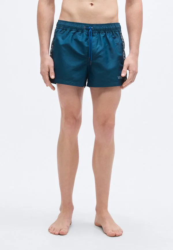 Плавки греч. Versace, Petrol Blue/Silver-Coloured