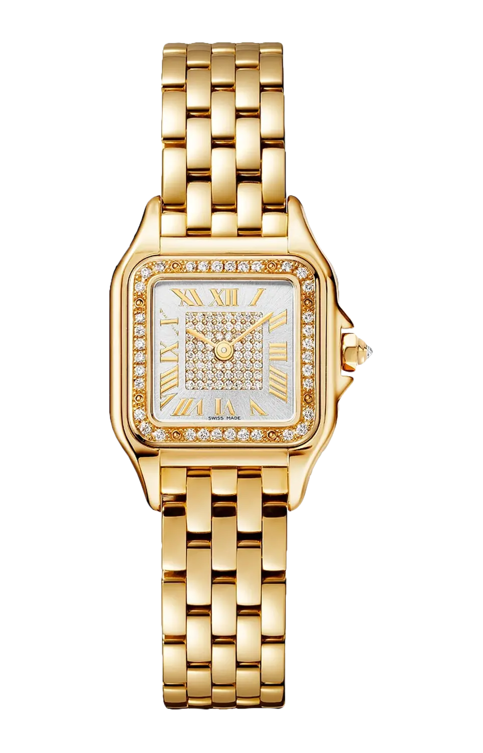 

Panthère de cartier модель пикколо, желтое золото, диаманты, кварц - wjpn0080 CARTIER