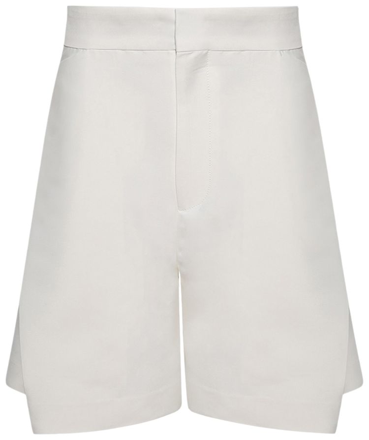

Брюки Victoria Beckham Fold Detail Straight Leg Culotte, белый