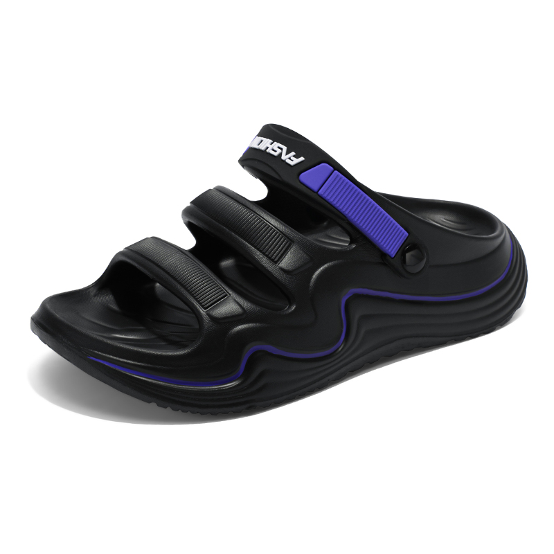 CariteSport Мужские сандалии с одной застежкой черно-фиолетовые, цвет Black Purple — фото 2