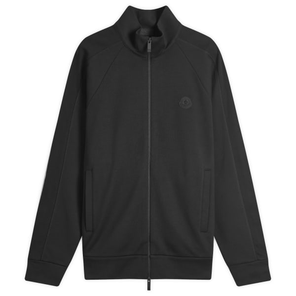 

Куртка из хлопкового флиса на молнии Moncler, черный