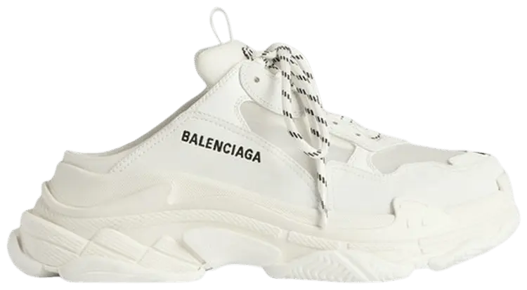 Кроссовки Balenciaga Wmns Triple S Mule 'White', белый