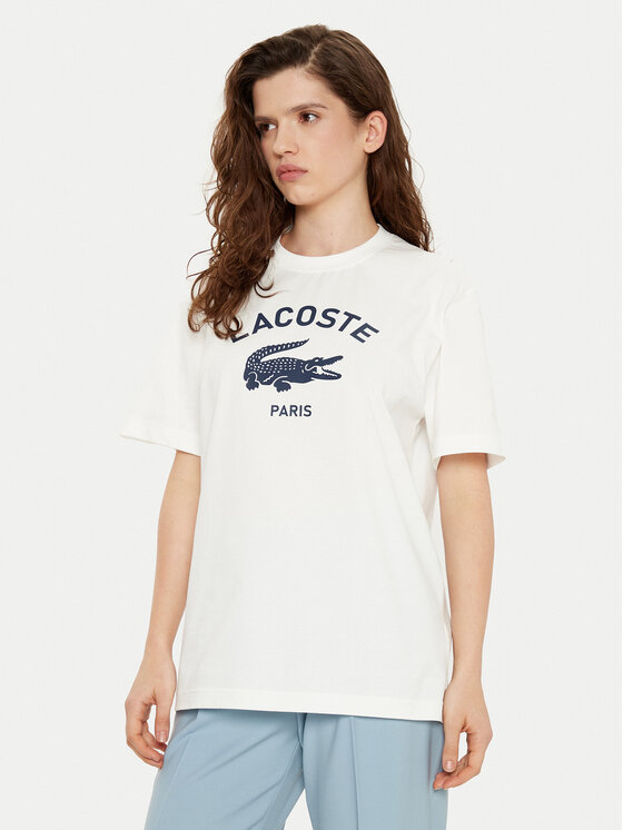 

Футболка обычного кроя TH2733 Lacoste, экрю