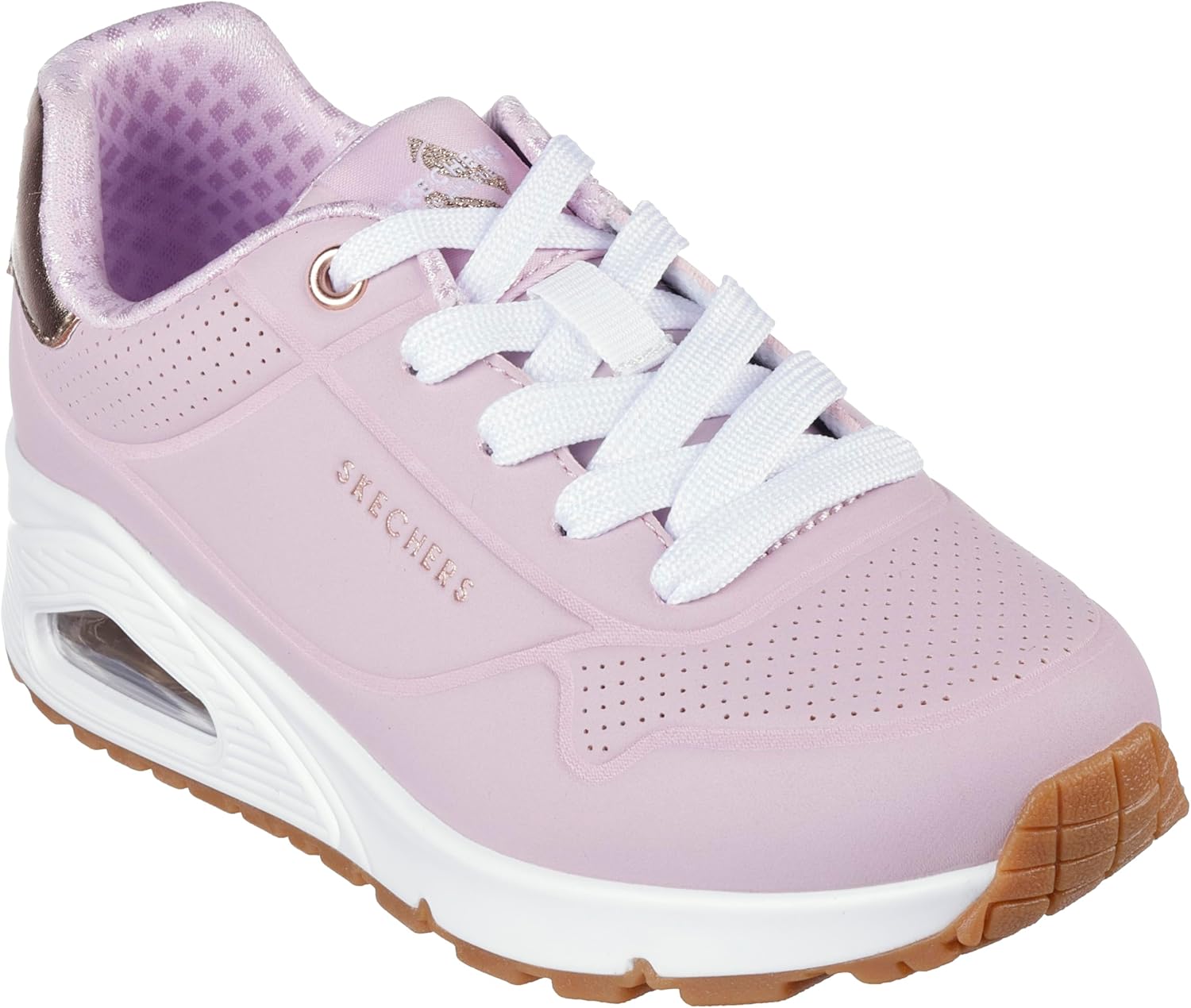 Детские кроссовки Skechers Kids' Uno Gen1 Shimmer Away, розовый — фото 2