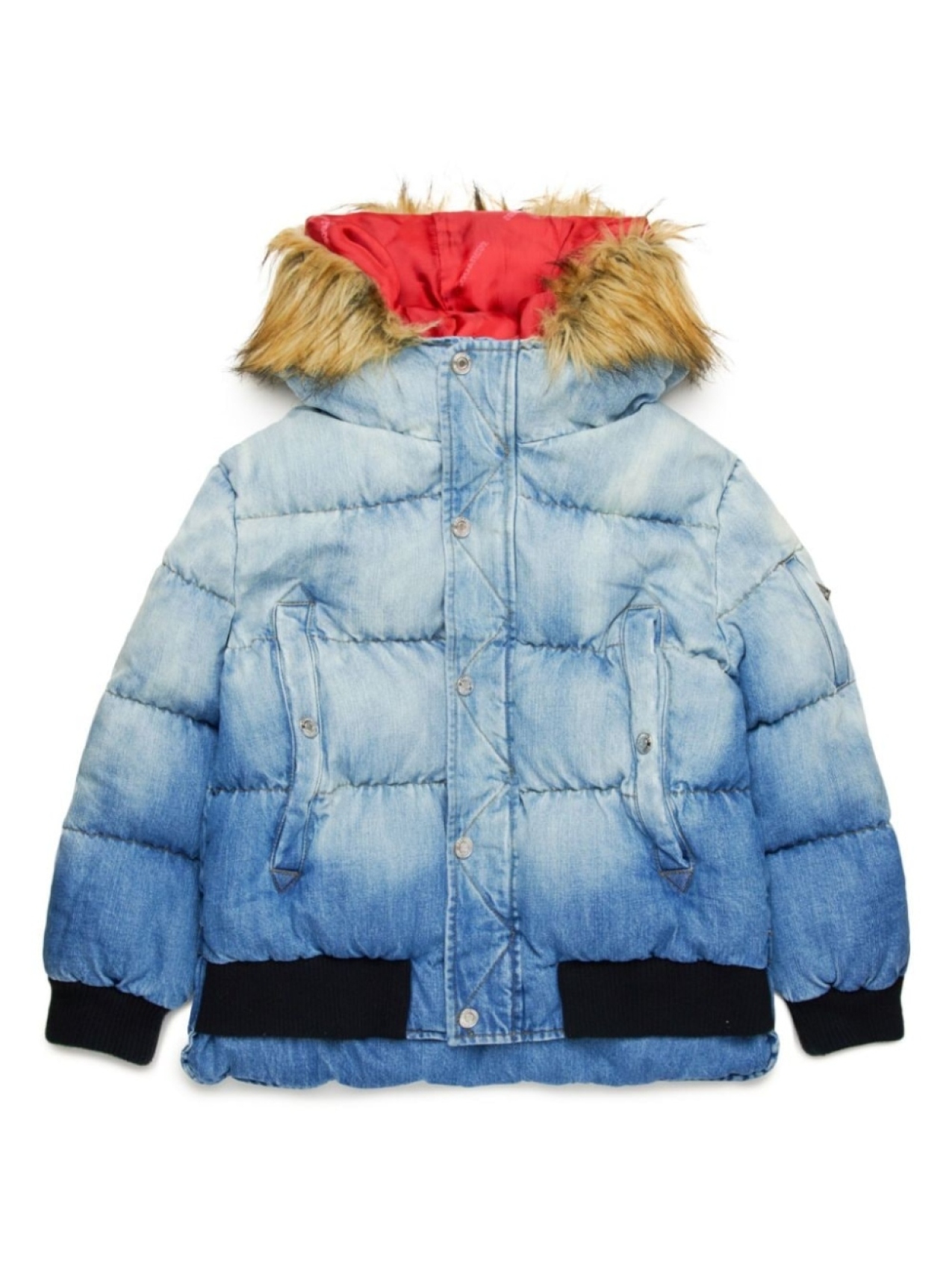 

DSQUARED2 KIDS пуховик с логотипом, синий