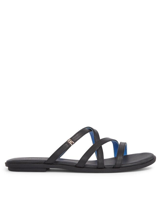 

Шлепанцы Tommy Hilfiger Th Strap Flat Sandal, черный