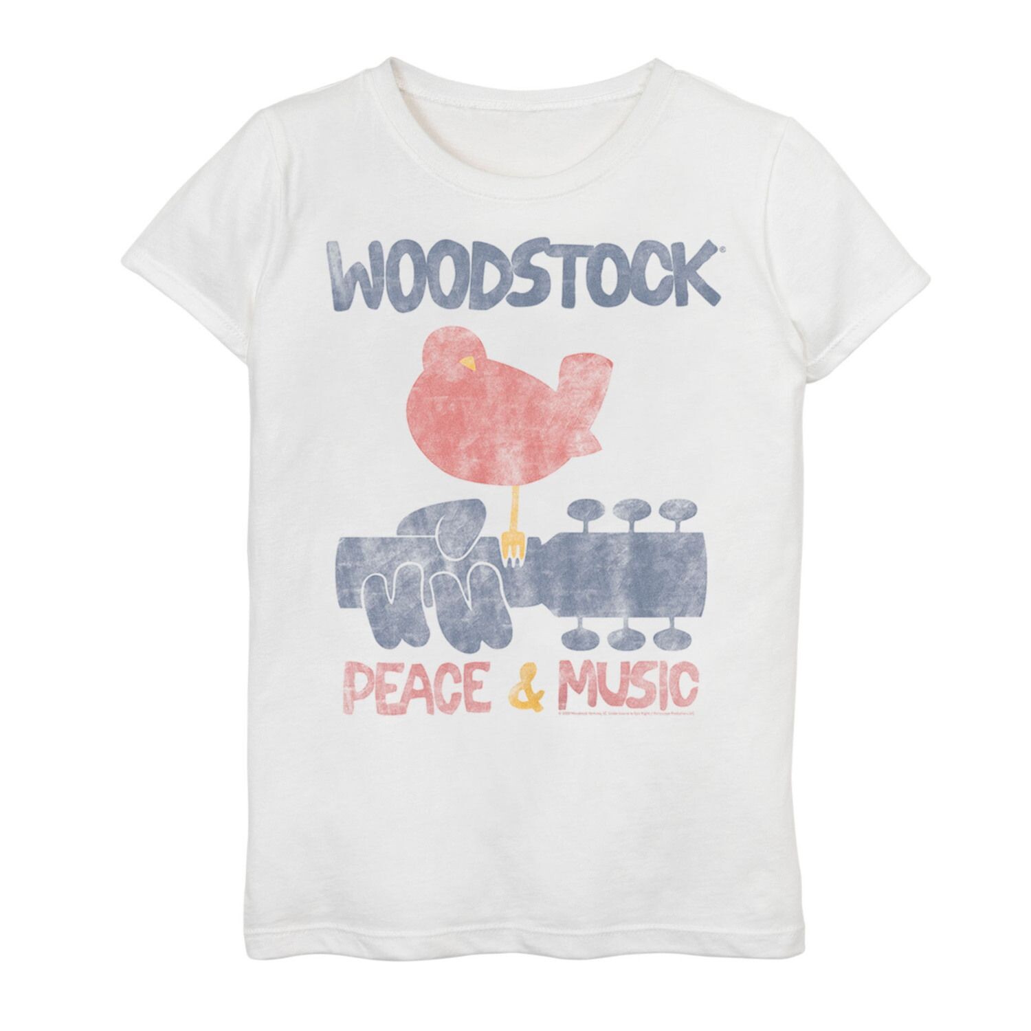 

Футболка Woodstock Peace & Music для девочек 7–16 лет Licensed Character