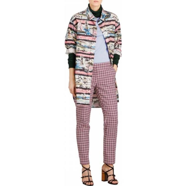 Брюки Burberry, женские, фуксия — фото 2