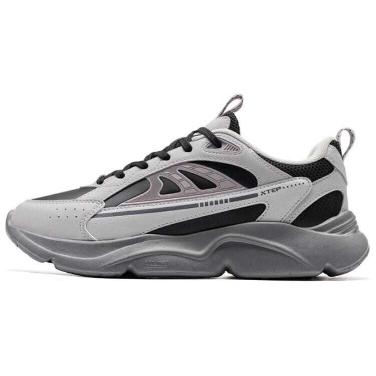 

Кроссовки XTEP Chunky Sneakers Women's Low-top Particle Gray/black, черный