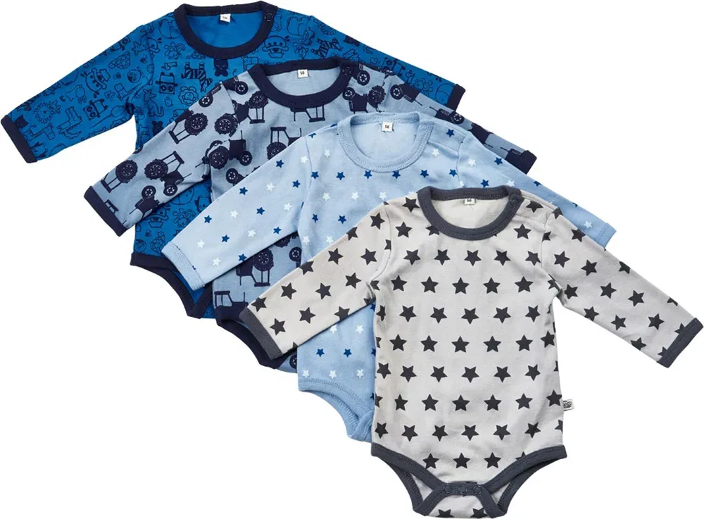 Боди детское с принтом Pippi Babywear, синий