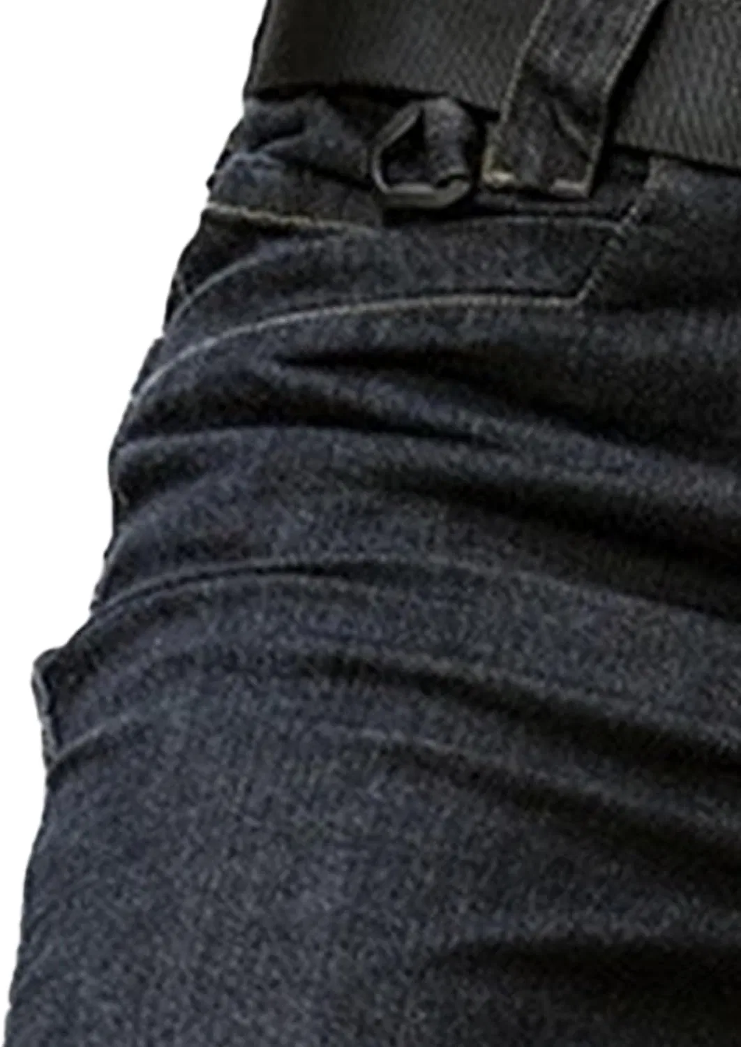 Джинсы свободные, ковбойские Men's, черные — фото 3