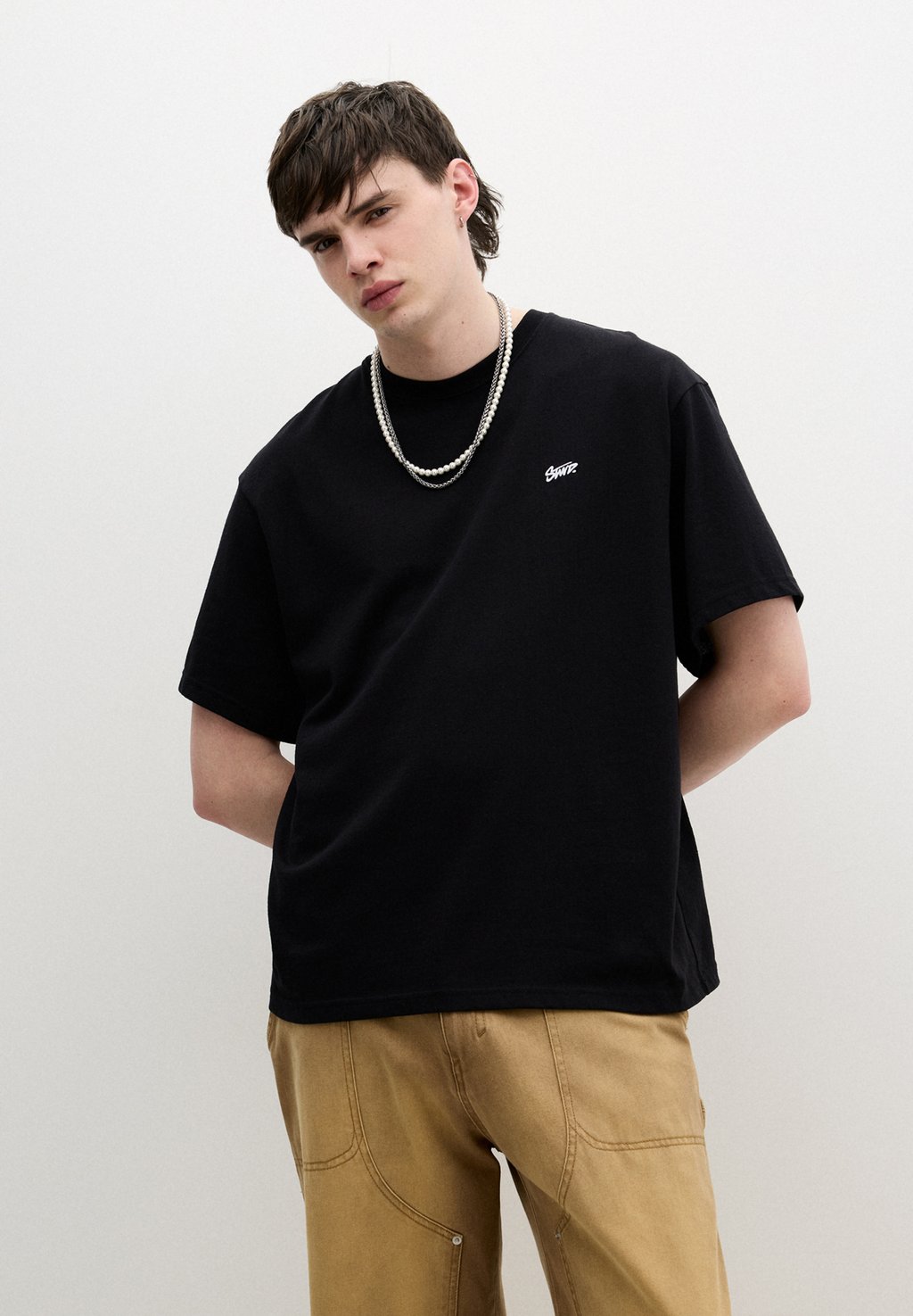 

Базовая футболка STWD PULL&BEAR, черный