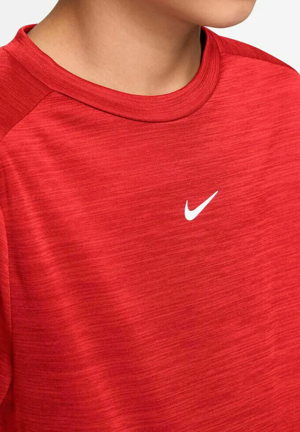 B nk lbr hthr базовая футболка Nike Performance, Lt Crimson Team Red White — фото 3