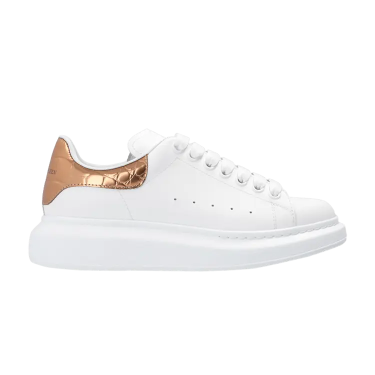 Кроссовки Alexander McQueen Alexander McQueen Wmns Oversized Sneaker 'White Bronze Gold', белый
