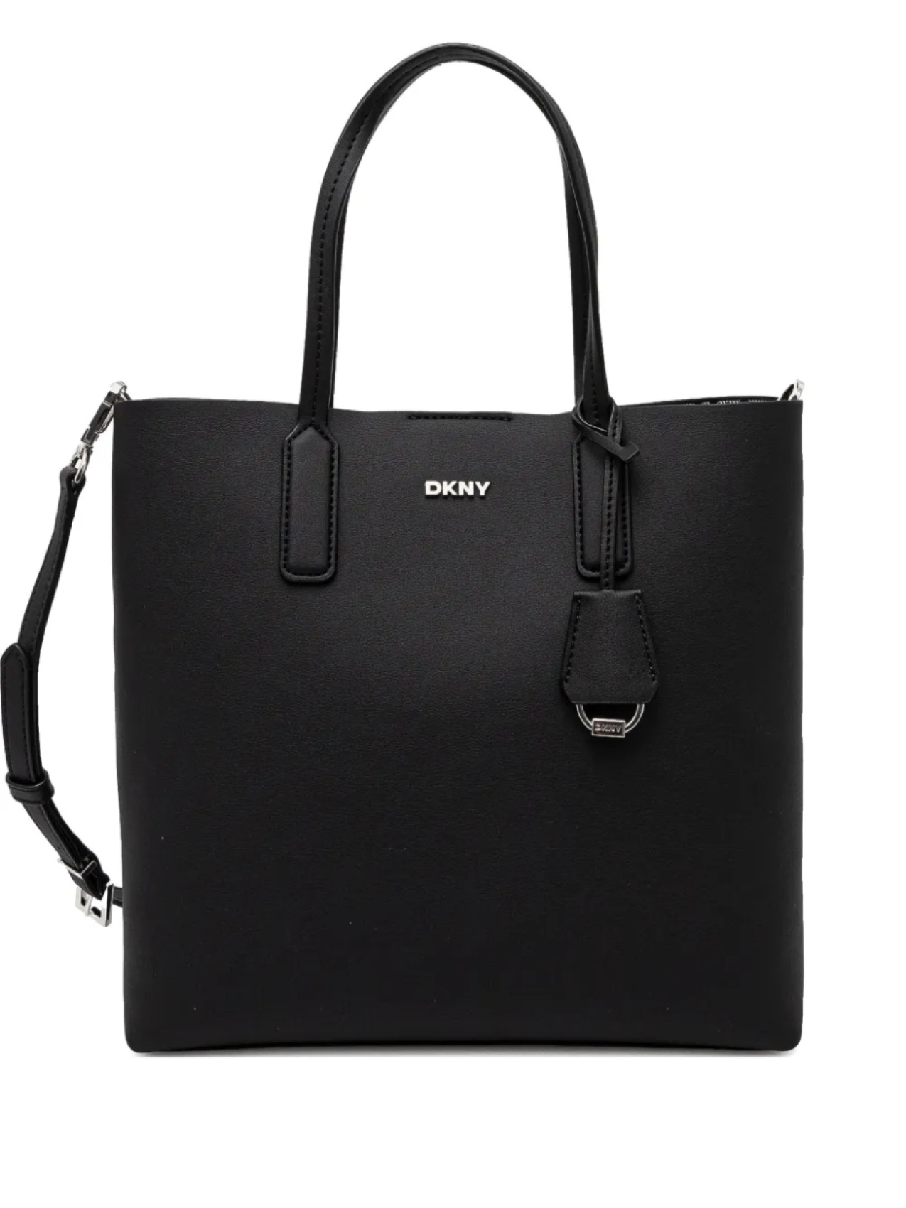 

Сумка-шоппер с аппликацией логотипа DKNY, черный