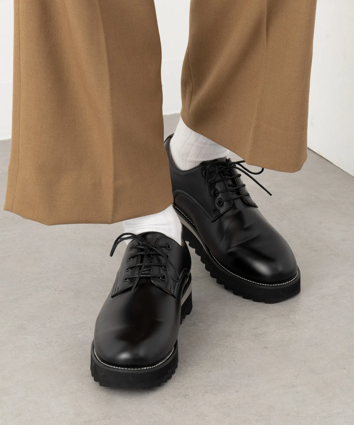 Мужские туфли Haus Shark Sole из искусственной кожи чёрные — фото 2