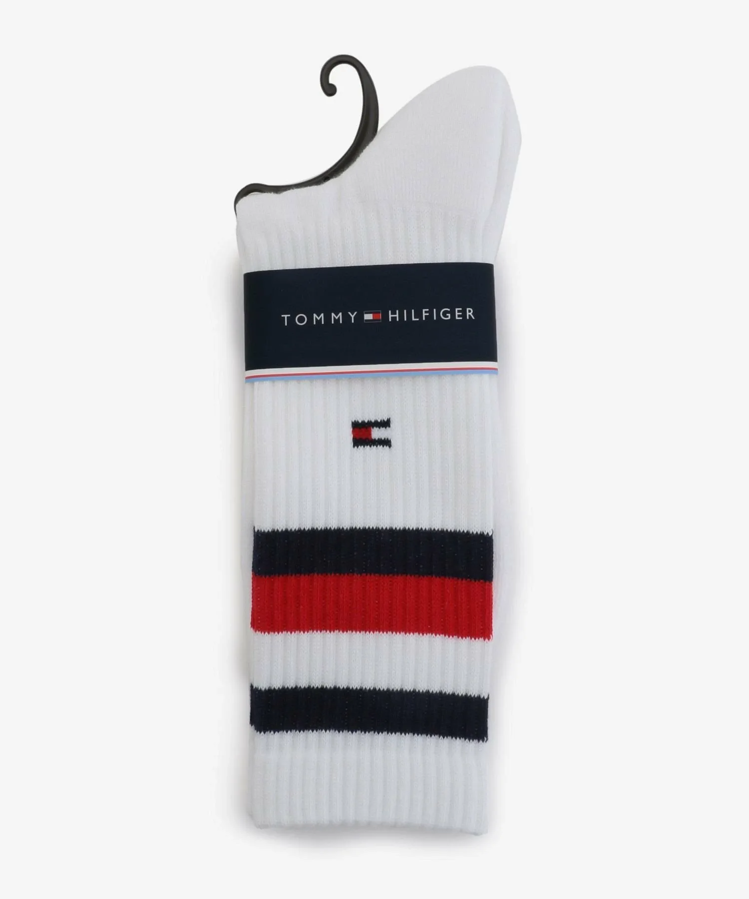 Полосатые ребристые носки TOMMY HILFIGER, Blue 001 — фото 2