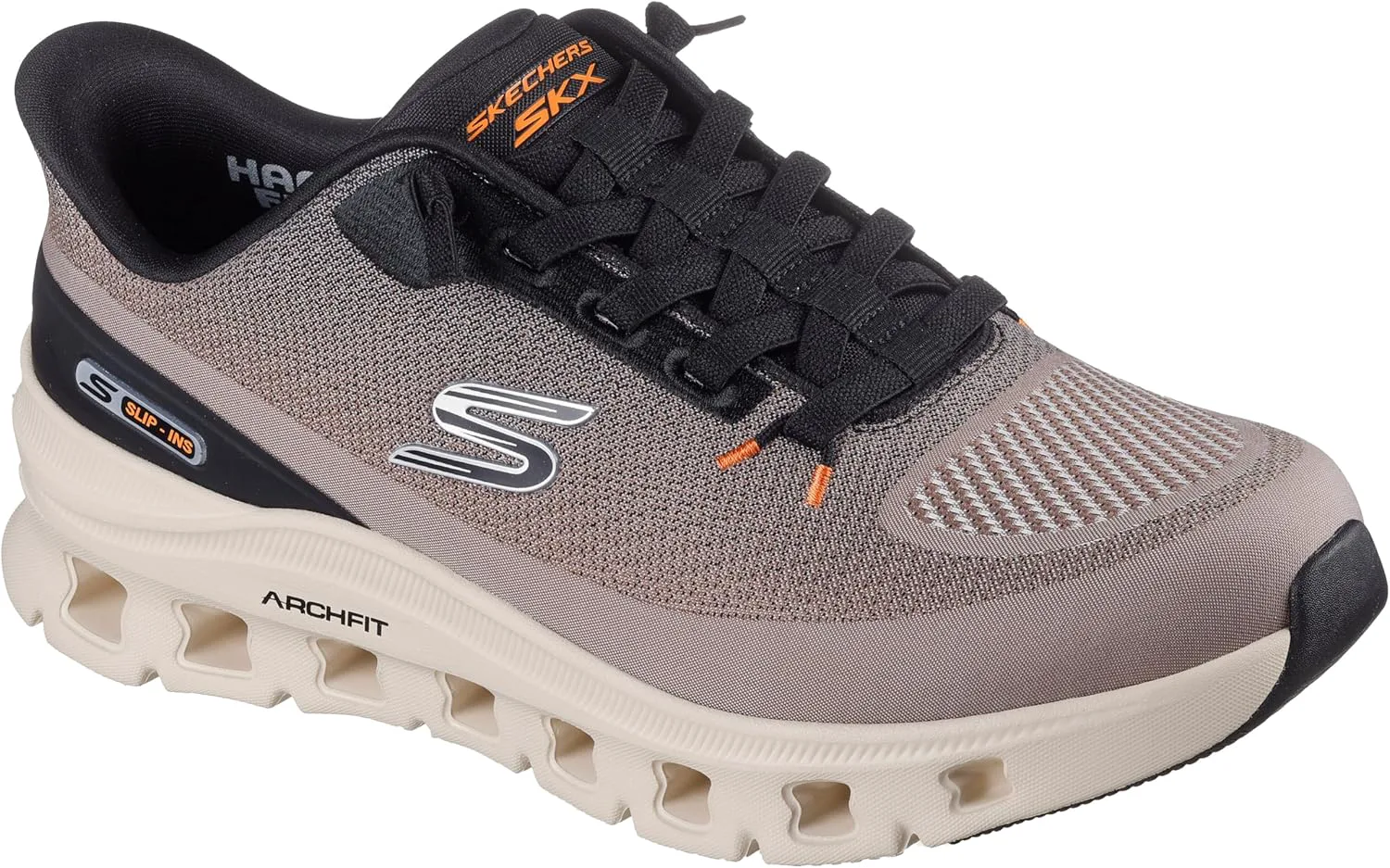 Мужские кроссовки Skechers Arch Fit Glide-Step Pro с удобной вставкой и легким надеванием, черный — фото 4