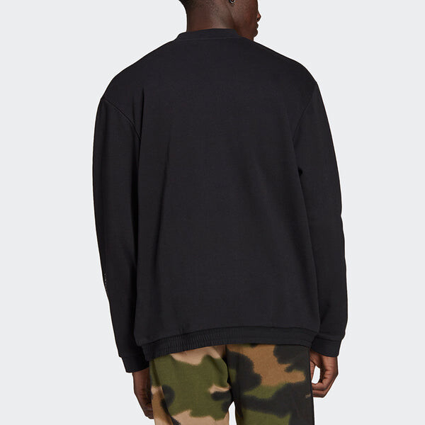 Толстовка adidas originals Sprt Arc Crew Casual Sports Round Neck Long Sleeves Black, черный — фото 3