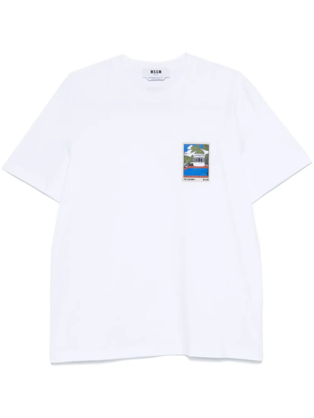 

Футболка с нашивкой MSGM, белый