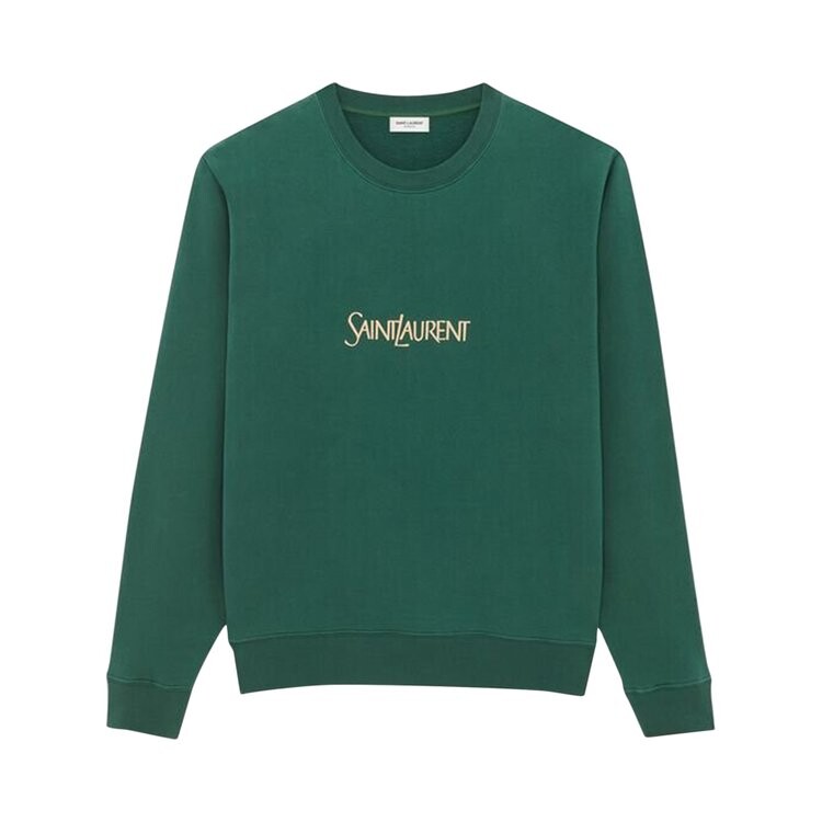 

Толстовка Saint Laurent Printed 'Green/Natural', зеленый