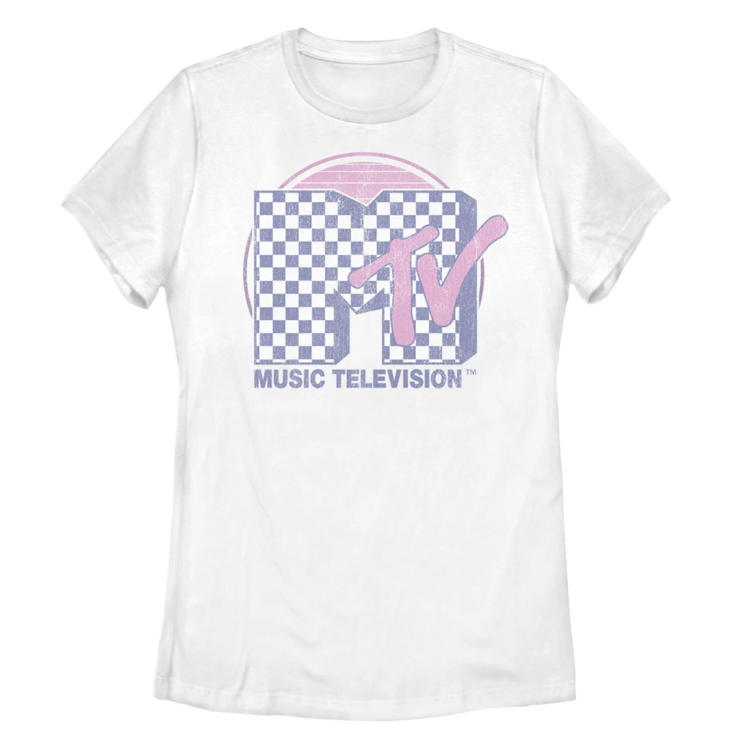 

Детская футболка MTV с клетчатым узором Sunset Color Fill и логотипом Licensed Character