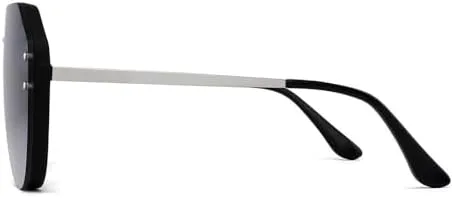 

Солнцезащитные очки-щитки 2026 года для женщин и мужчин, большие зеркальные солнцезащитные очки для женщин и мужчин, защита от ультрафиолета UV400 MTZJH, Black White