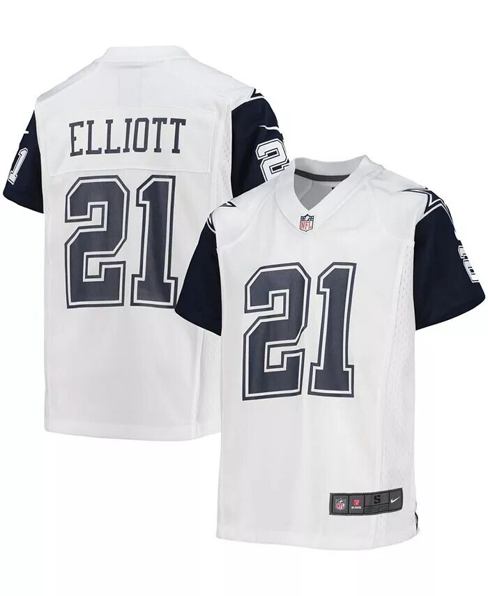 

Джерси Big Boys Ezekiel Elliott White Dallas Cowboys Альтернативная игра Nike