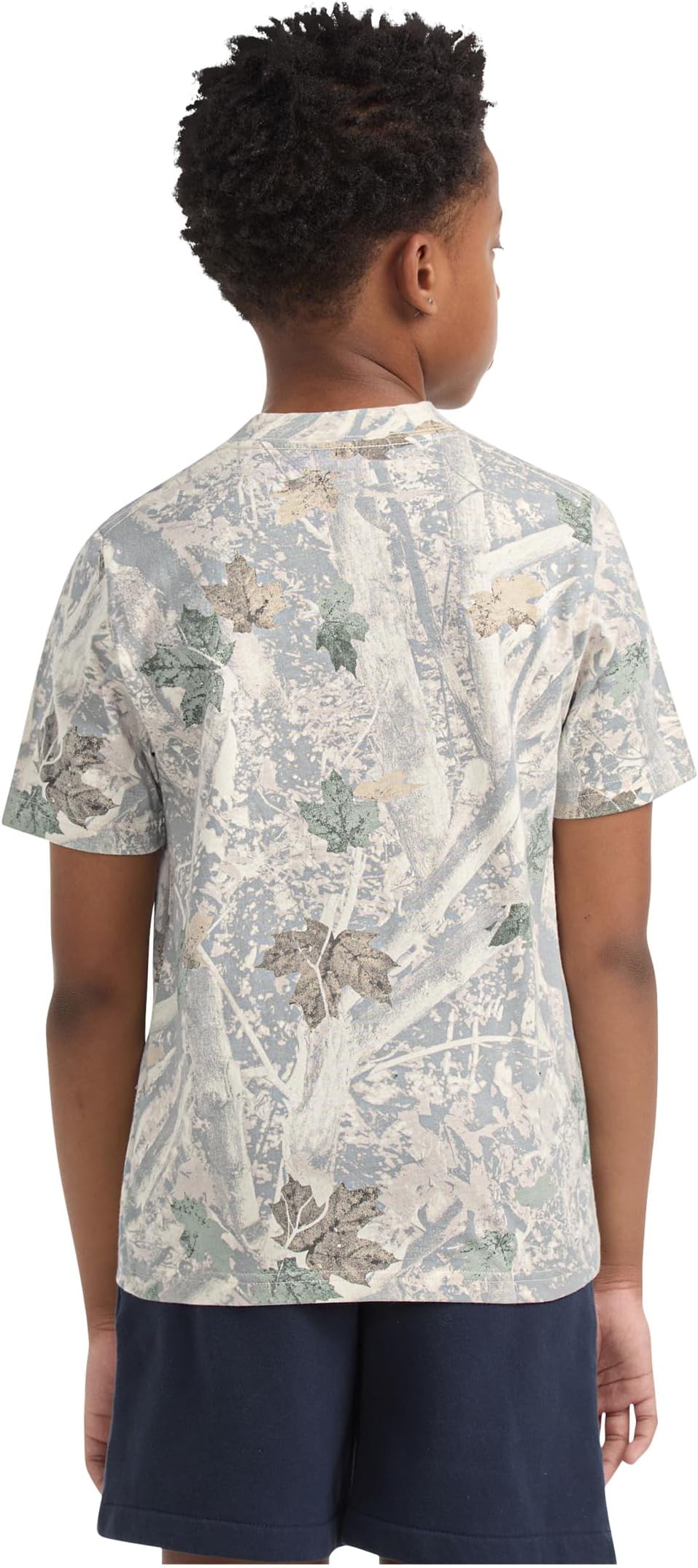 Базовая футболка с коротким рукавом abercrombie kids, Anf Camo — фото 2