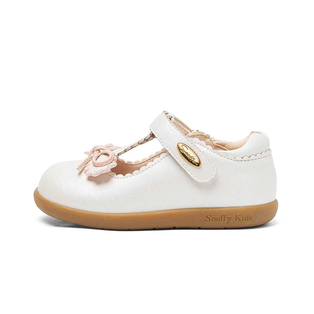 

Обувь из дышащей кожи для детей Half Sugar Princess Collection Balance Snoffy, белый