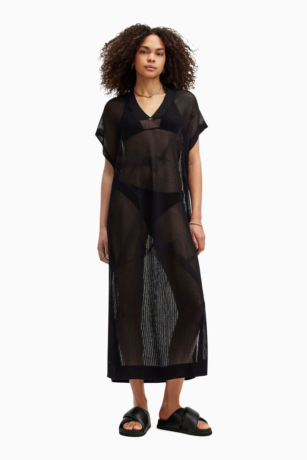 

Allsaints сетчатое платье со звездами All Saints, черный