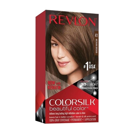 

Перманентный краситель №41 Средне-коричневый 130мл, Revlon