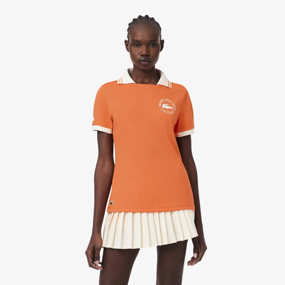 Футболка-поло Lacoste Miami Open, оранжевая