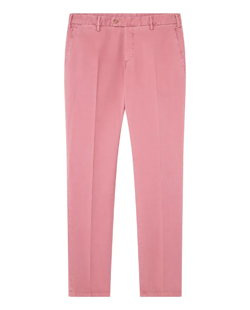 

Мужские брюки стандартного кроя из ткани габардин FACONNABLE, розовый