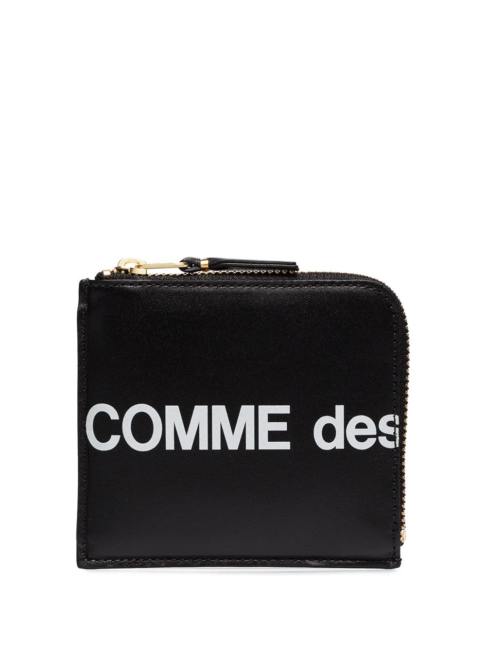 

Кошелек на молнии с логотипом Comme Des Garçons Wallet, черный