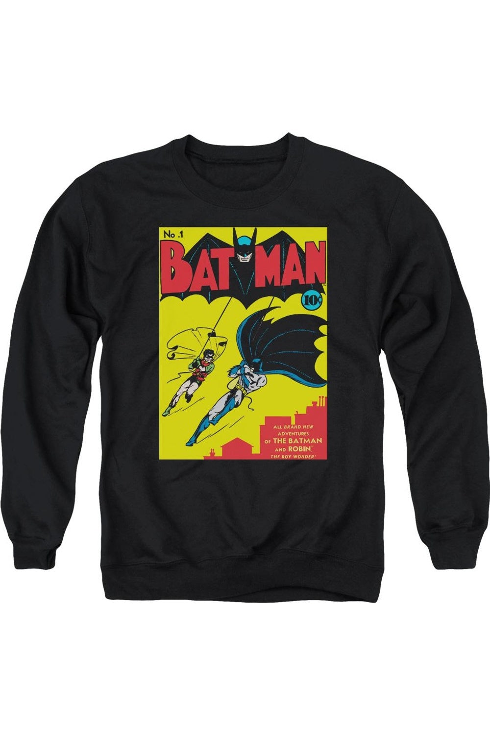

Толстовка Batman First для взрослых с круглым вырезом Gildan, черный