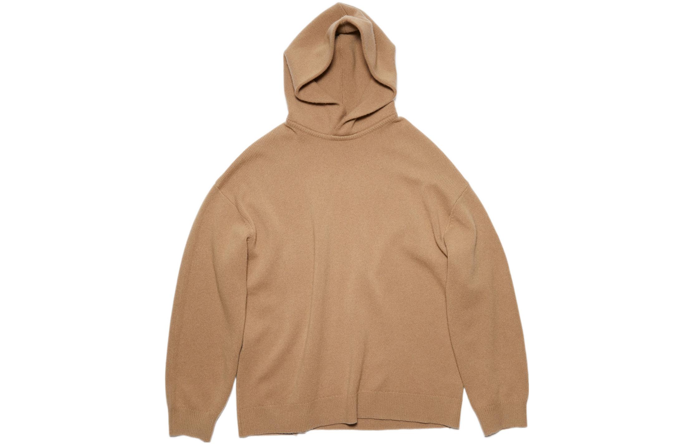 

Свободный джемпер из кашемировой шерсти с капюшоном Acne Studios, коричневый