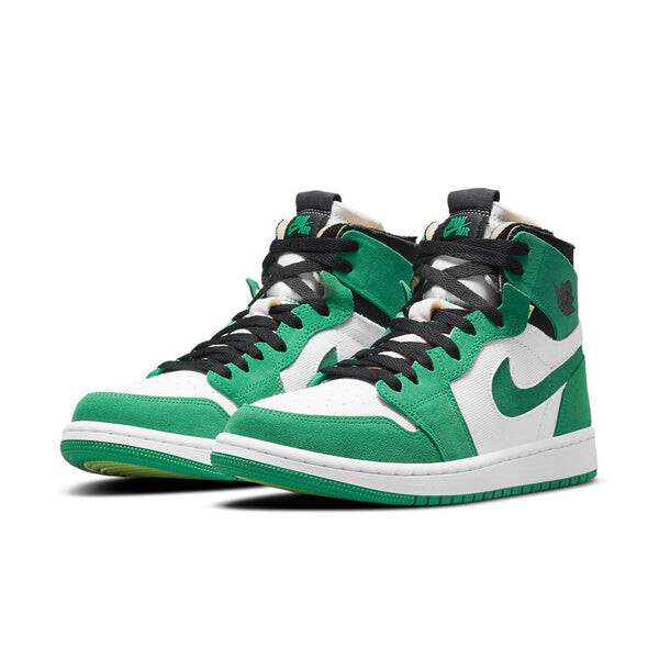 Кроссовки 1 высокие zoom комфорт Air Jordan, зеленый — фото 3
