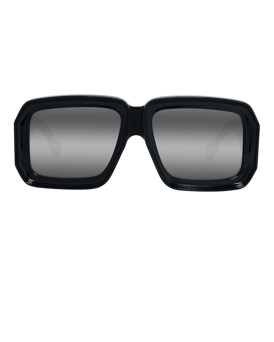 

Квадратные солнцезащитные очки Loewe, Shiny Black & Smoke Mirror