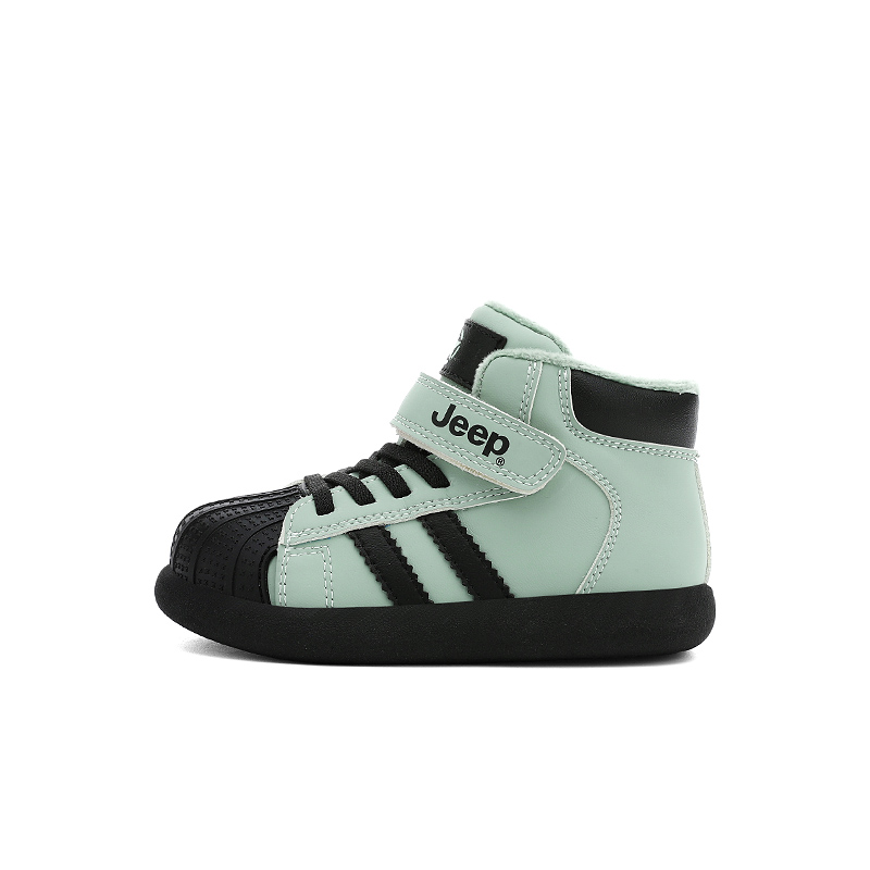 

Утепленные детские ботинки Slip Resistant Abrasion Resistant Jeep, obsidian черный/moonсветло-зеленый[thin cotton]