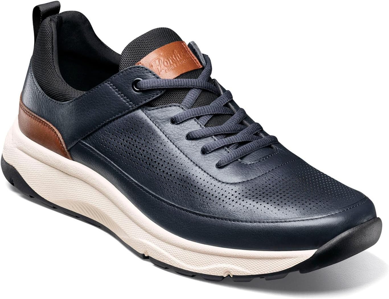 

Мужские кроссовки Florsheim, модель Satellite с перфорацией и шнуровкой, темно-синий